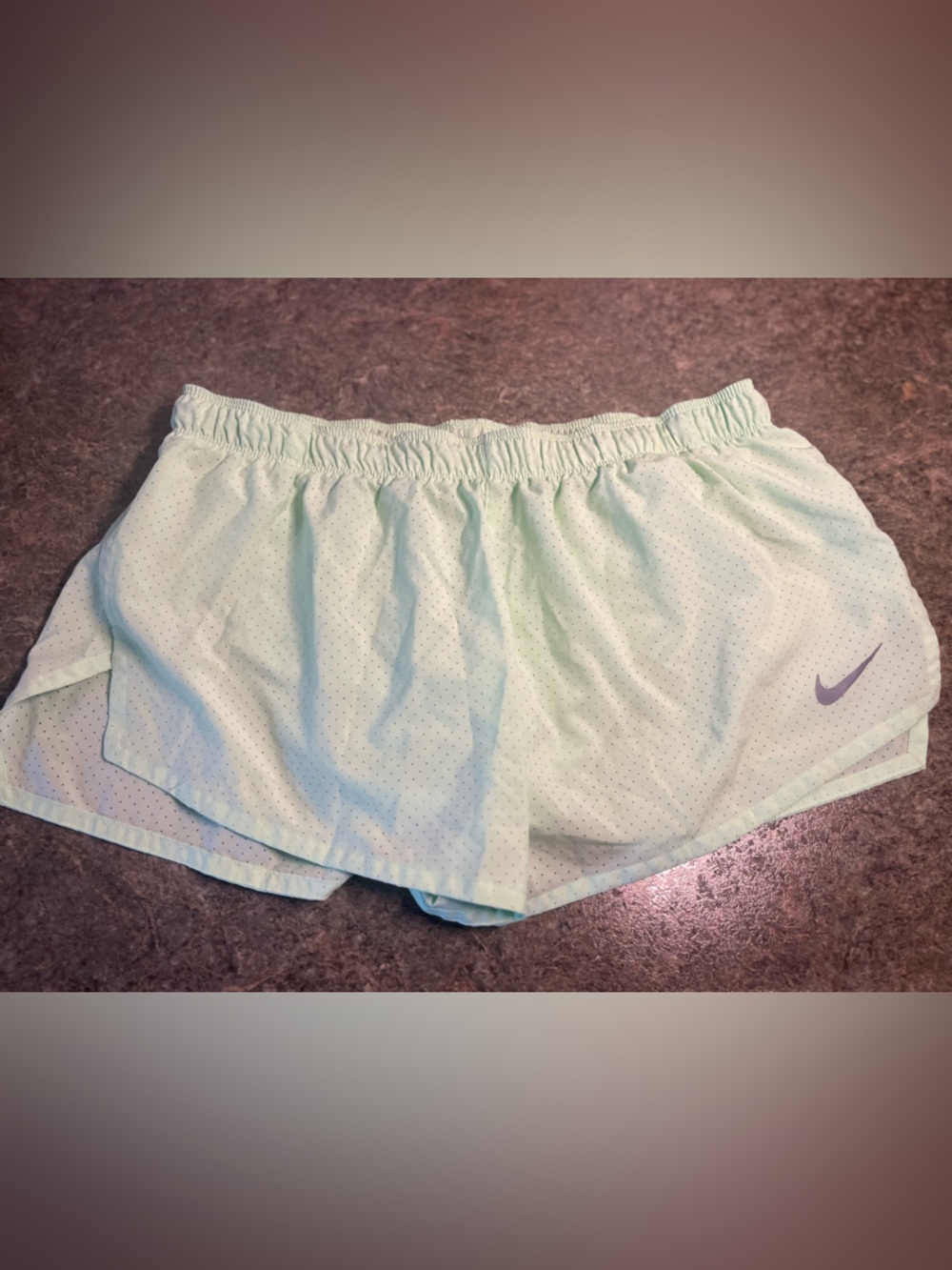 Nike Mint Green Dri-FIT Athletic Running  Shorts XL